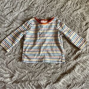 4/16$ Good Lad Long Sleeve Tee in Orange and Blue